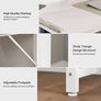 Small Computer Desk with 2 Fabric Drawers, 32 Inch Home Office Desk with Storage Bags and Drawers, Study Writing Gaming Table for Small Spaces, White Image 5