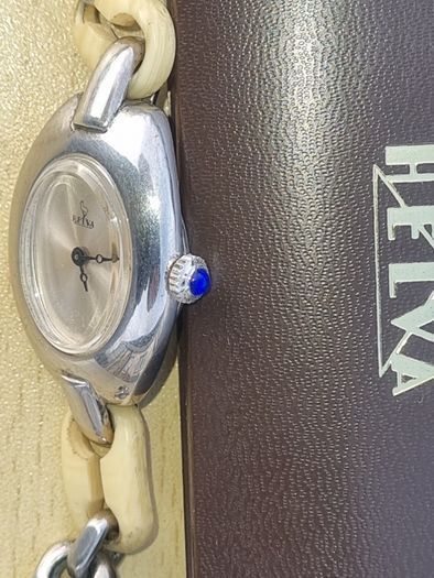 Women's silver Swiss watch Helva (Helvetia)