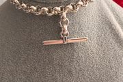 Silver Plated T-bar Bracelet