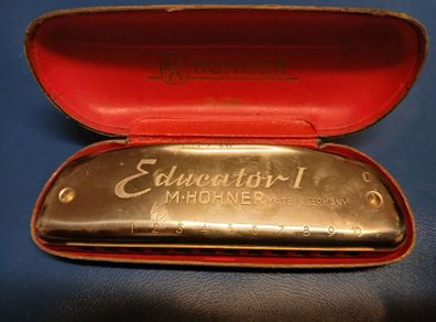 Vintage Hohner Educator harmonica