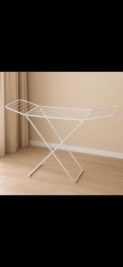 White Folding Clothes Drying Rack
