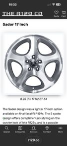 Sador 17 inch wheels x 4
