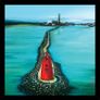 Poolbeg Lighthouse & Dublin Bay, XL Framed Premium Canvas Print Image 4