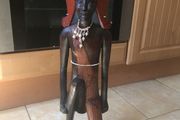 tribal head figure heavy free postage