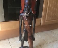 tribal head figure heavy free postage