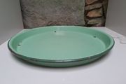 Enamel green  serving tray