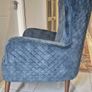 Luxury Velvet Armchair Image 3