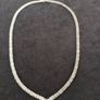 925  Sterling Silver V Necklace Elegance Image 2