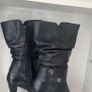 Marco Tozzi  Black leather boots-Softest Leather High Heels Size Uk 6 Eu 39.  Elegant.  In SUPER Condition. Image 2
