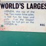 Honda 50 metal sign, Honda 50 classic bike tin sign Image 3