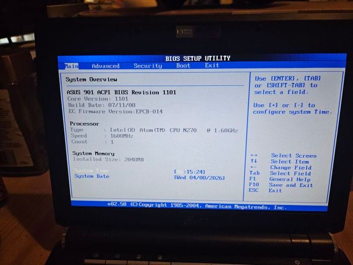 Asus 901 netbook