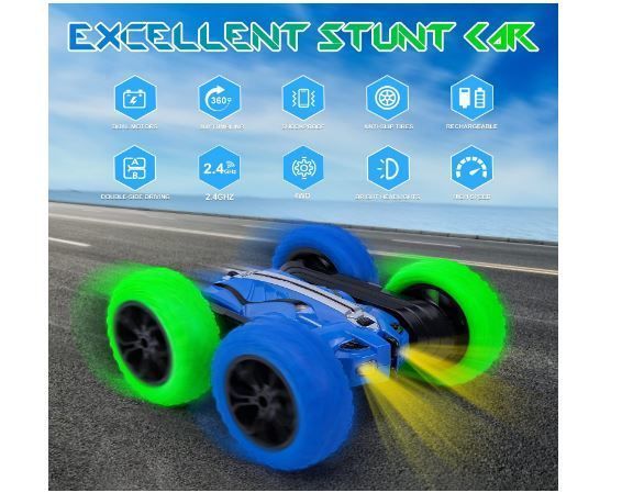 Remote Control Car RC Stunt Toy with Batteries