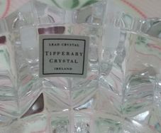 Tipperary Crystal Candle Holder - perfect condition as new