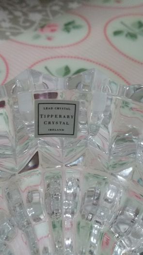 Tipperary Crystal Candle Holder - perfect condition as new