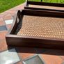 Set of 2 woven boho serving trays Image 2