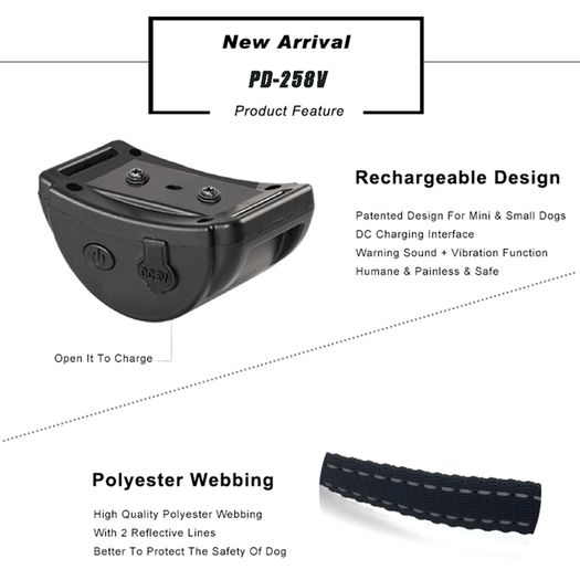 New Rechargeable Vibration Bark Collar