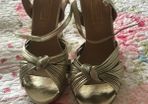 Bnwt Gold Sandals