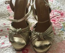Bnwt Gold Sandals