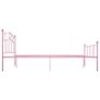 Bed Frame Pink Metal 160x200 cm Image 4