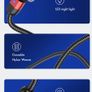 USLION 2M QC 3.0 (3-in-1) 360+180 Degree Full Rotation Magnetic Fast Charging & Data Sync Nylon Braided USB Cable (Brand New/Warranty) Image 10