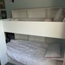 White Bunk beds with Shelving Image 2