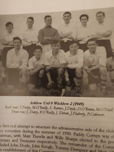 All For A Game.  A History Of  Arklow Town Football  Club 1948 -1998. Large Volume  First Edition Paperback In Very Good Condition.