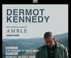 2 seating dermott Kennedy tickets