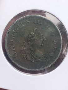 1805 Halfpenny Hibernia George 3rd post included