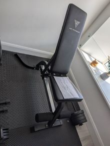 Adjustable Dumbbells (24kg each), Bench & Assorted