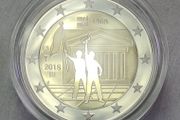 Belgium 2 Euro Base Metals Proof Coin 2018 - 50 years May 1968