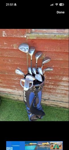golf set with bag
