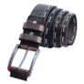 Women Brown Leather Belt Vintage Stitch Detail Genuine Leather Belt for Jeans Casual & Western Style Image 4