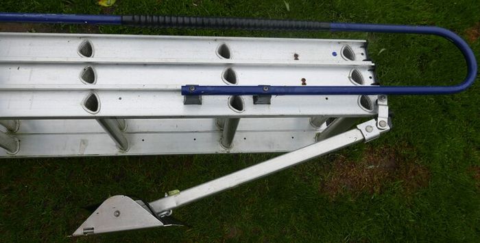 Sliding Loft Ladder with handrail