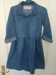 Girls Diamonds & Divas Denim Dress Age 11