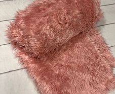 Pink fur like blanket baby photo prop