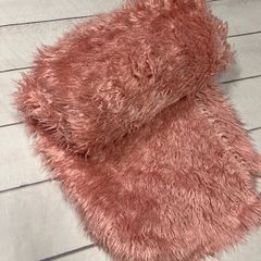 Pink fur like blanket baby photo prop