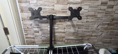 Double monitor arm
