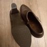Women's Brown Leather Heeled Ankle Boots Image 4