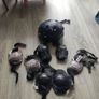 Helmet ,knee pads, elbow pads and hand wrist protectors Image 2