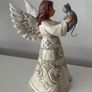 Jim Shore , adorable cat and an angel, Faithful friend, Image 4
