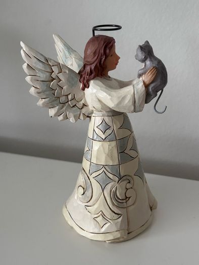 Jim Shore , adorable cat and an angel, Faithful friend,