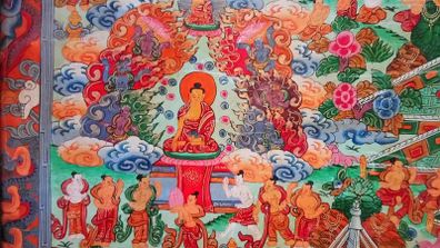 Tibetan Buddhist Thangka Wall Hanging