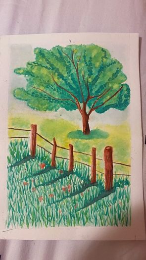 Watercolour painting - Winter Spring Summer Autumn A5 5 euro each