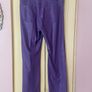 Zara Purple Faux Leather Straight Leg Trousers  Size XL UK 14 Image 2