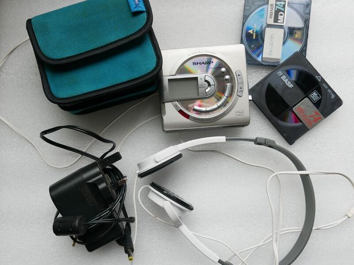 Sharp Minidisc Recorder Player Md Ms701h  Works Well.