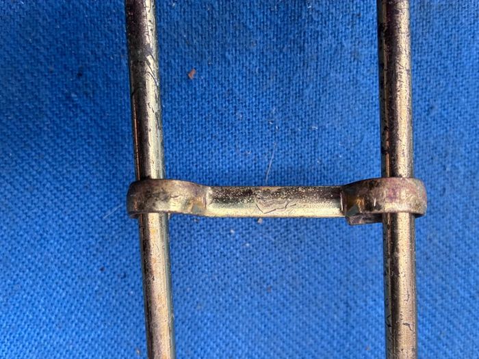 Vintage brass fire tongs