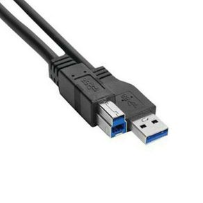 Dell 1.8m USB 3.0 Type A to B Cable Black Monitor Dock 6ft