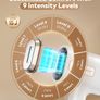 IPL Laser Hair Removal - 3X Faster with 0.8s Quick Flash, Painless & Long Lasting, at-Home Hair Removal Device for Whole Body Treatment, 9 Intelligent Levels for Customised Comfort, White Image 6