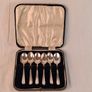 Vintage Silver-Plated EPNS Coffee Spoons Set / Cased Rat Tail Teaspoons (Set of 6) Image 8