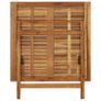 Folding Garden Table 90x90x75 cm Solid Acacia Wood Image 5